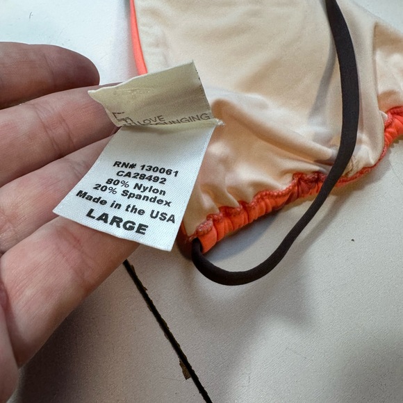 l*Space Jovie Electric Coral Tie Back & Halter Neck Women’s Bikini Top NWT L - Picture 12 of 15